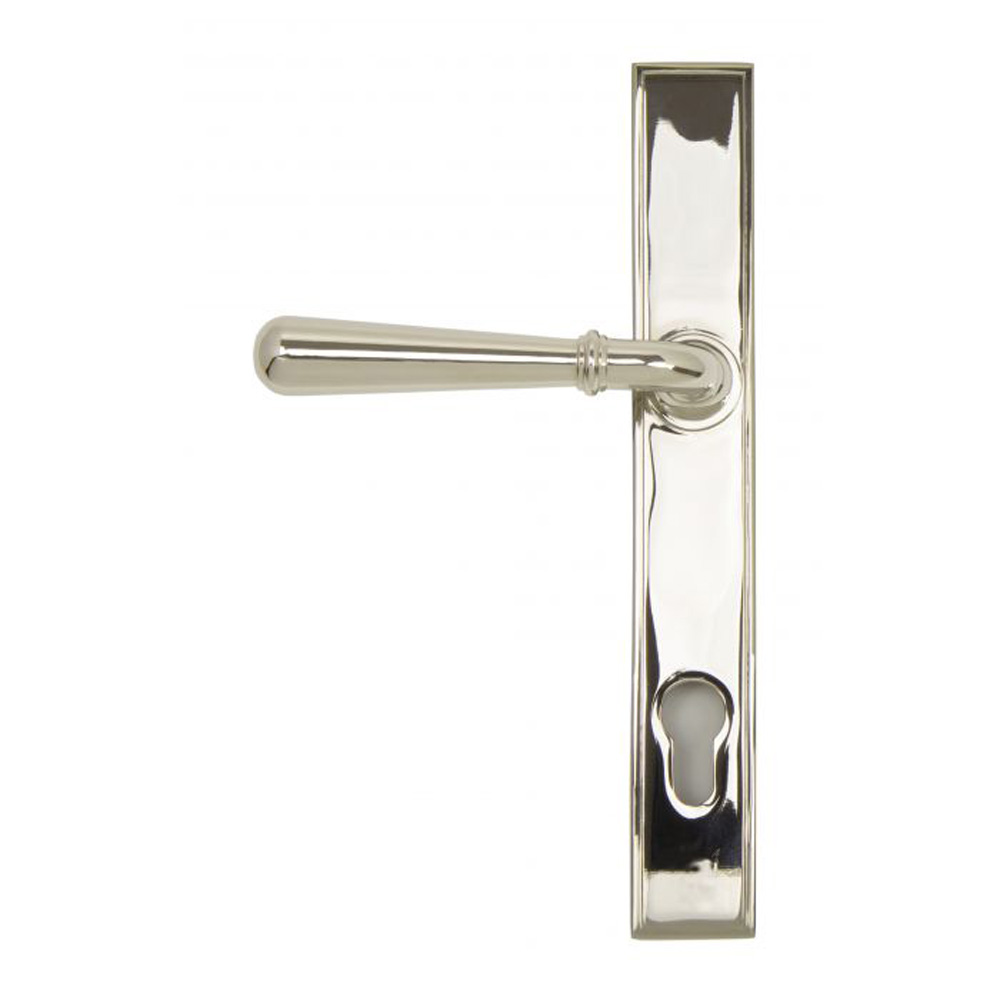 From the Anvil Newbury Slimline Lever Espag. Lock Set - Polished Nickel - (Sold in Pairs)